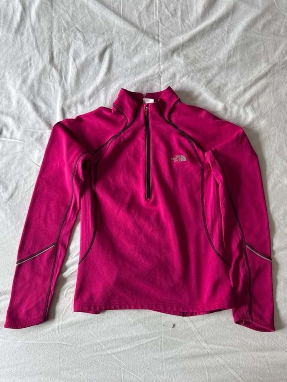 The North Face Flux 1/4 Zip Fleece Pullover Women's Size Medium Pink